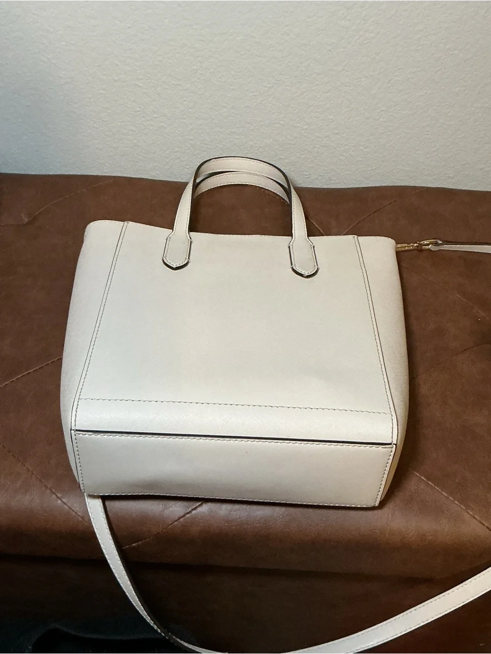 Michael Kors Cream Tote Bag with Removable Strap
